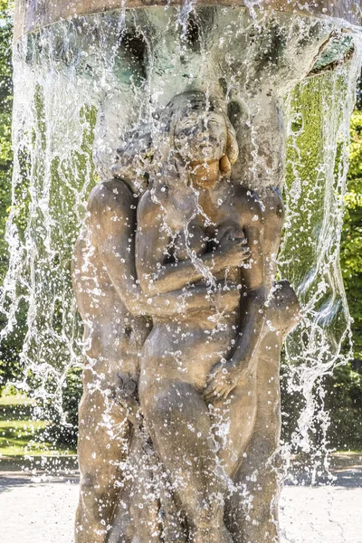 Fountain Adam and eve in paradise