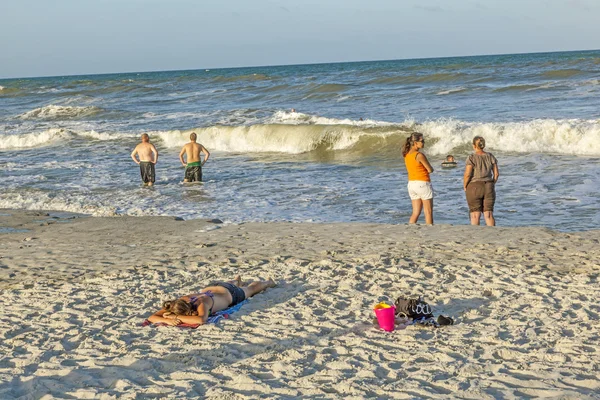 People enjoy the beautiful beach in St. Augustine