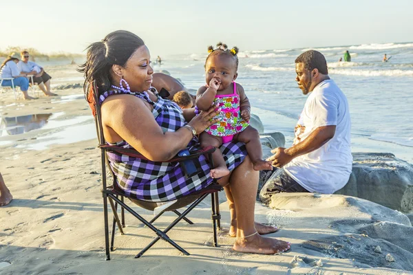 People enjoy the beautiful beach in St. Augustine