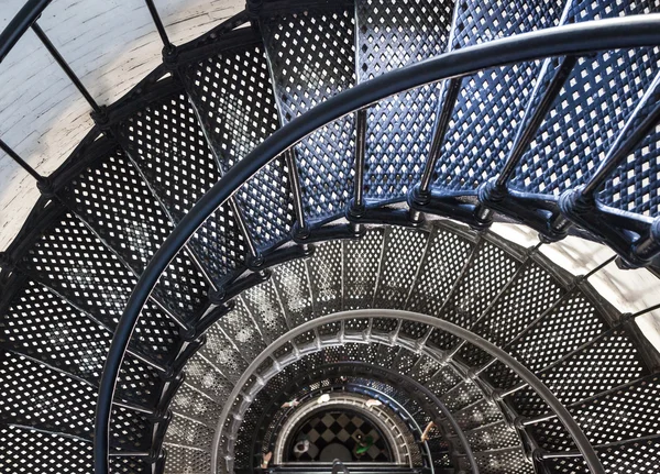 Beautiful iron stairs inside the lighthouse from Sankt Augustine