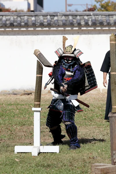 Samurai japanese clothing uniform with katana sword