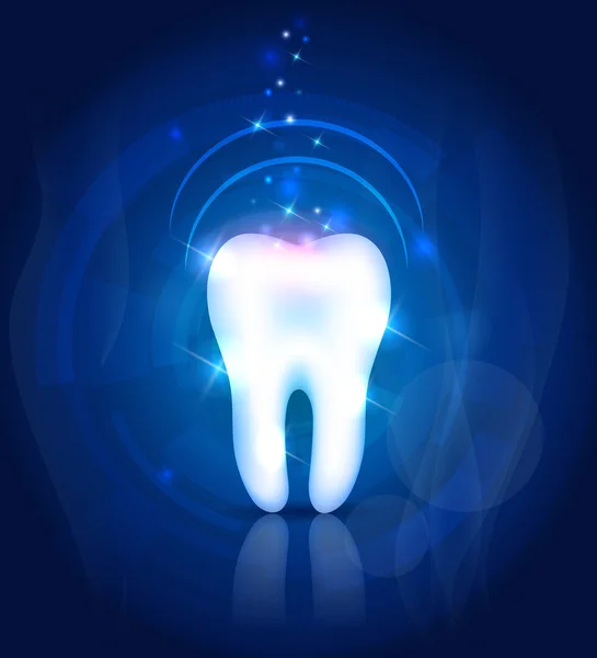 Beautiful transparent tooth illustration