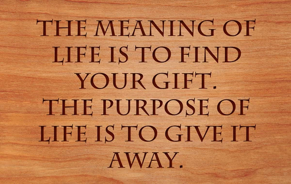 Gift Of Life Meaning The Meaning Of Life Is To Find Your