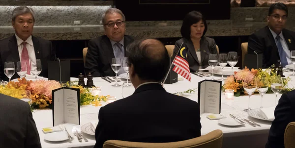 Deputy Prime Minister of Malaysia Ahmad Zahid Hamidi in a meeting with Japanese officials.