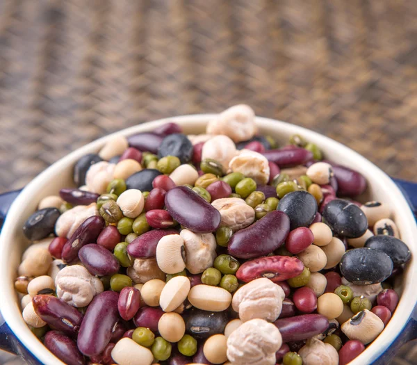 Mix Bean In Blue Pot