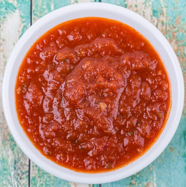 Spaghetti Sauce In White Bowl