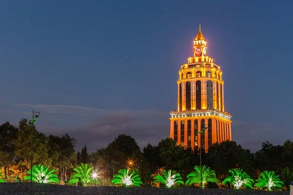 BATUMI, ADJARA, GEORGIA - SEPTEMBER 1, 2015:  boulevard at night in Batumi, Georgia