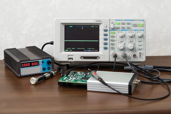 Oscilloscope for control electronic signals