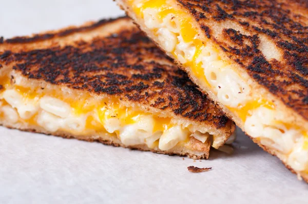 Grilled macaroni and cheese sandwich