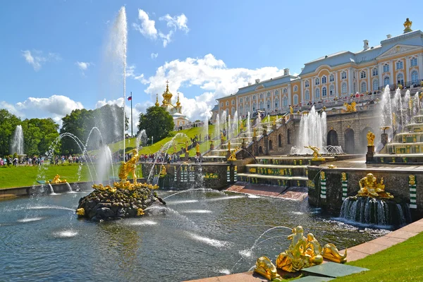 PETERHOF, RUSSIA - JULY 24, 2015: View of the 