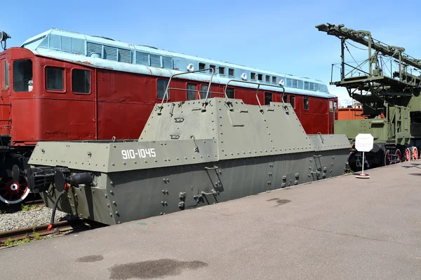 ST. PETERSBURG, RUSSIA - JULY 23, 2015: Armored Bay two-axis costs No. 911-045 at the platform