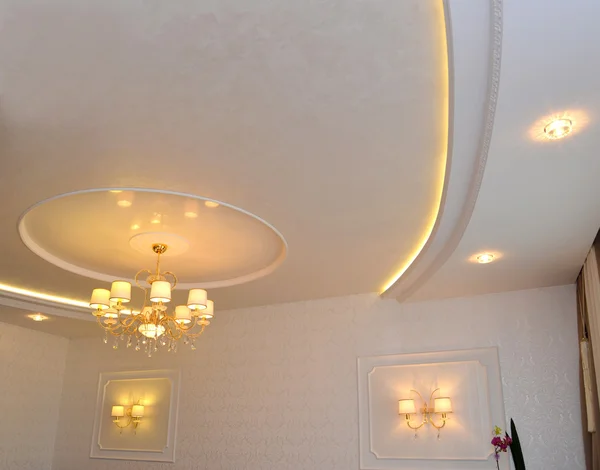 Design of a ceiling in a living room
