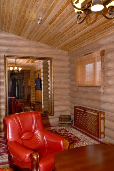 Sauna restroom interior fragment. Center of rest