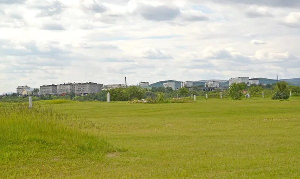 View of the settlement of Pechenga, Murmansk region