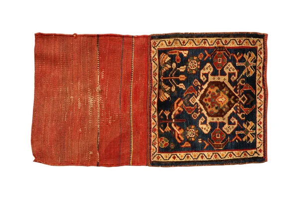 Oriental pouch carpet on white background