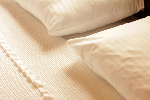 Clean bed linen and bedroom