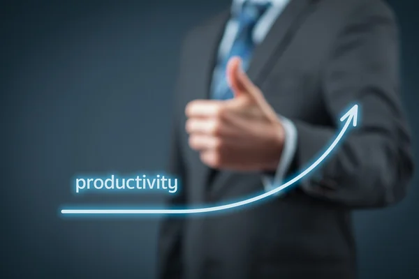 Company productivity increase concept
