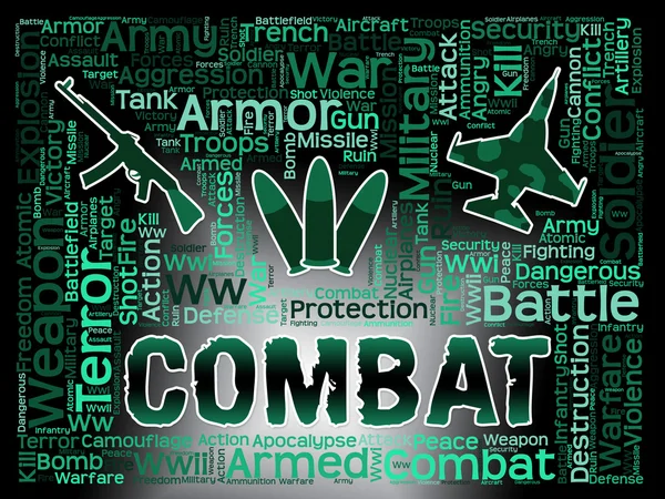 Combat Words Shows Battles Conflicts And Fights