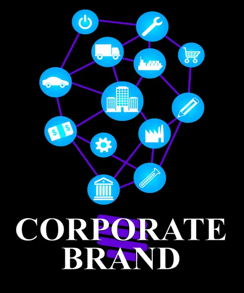 Corporate Brand Shows Company Identity And Branded