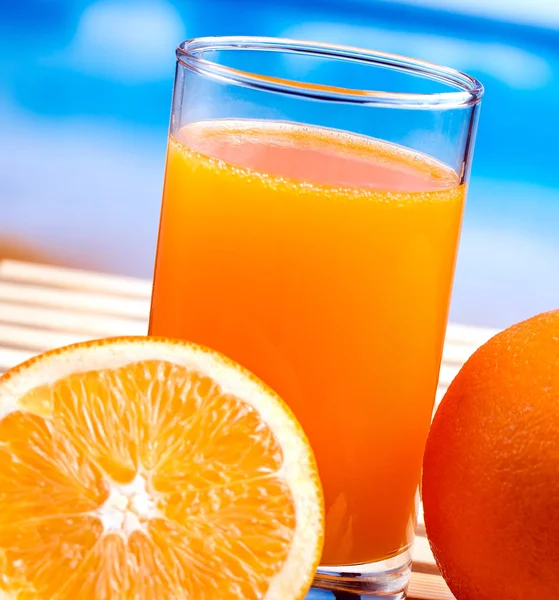 Freshly Squeezed Orange Means Tropical Fruit And Oranges