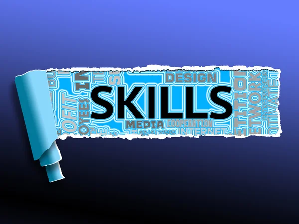 Skills Word Represents Skilled Expertise And Competent
