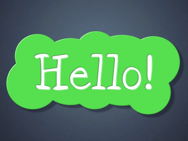 Sign Hello Indicates How Are You And Greetings
