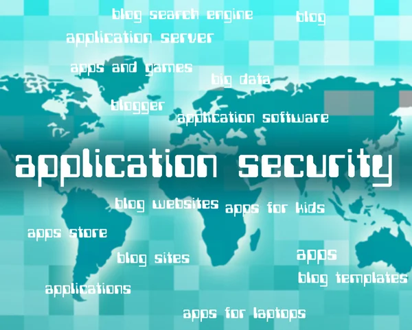 Application Security Represents Secured Restricted And Forbidden