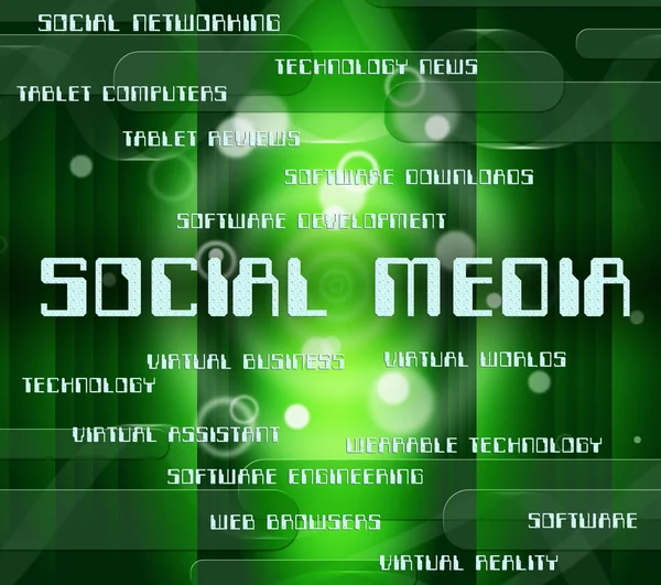 Social Media Indicates News Feed And Medium