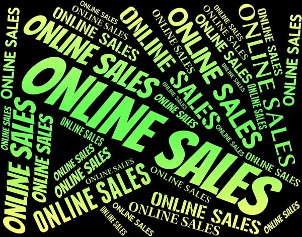 Online Sales Shows World Wide Web And Bargain