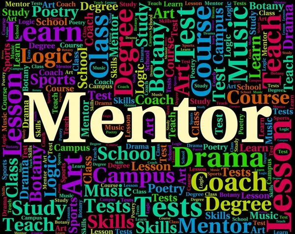 Mentor Word Represents Adviser Counsellor And Confidants
