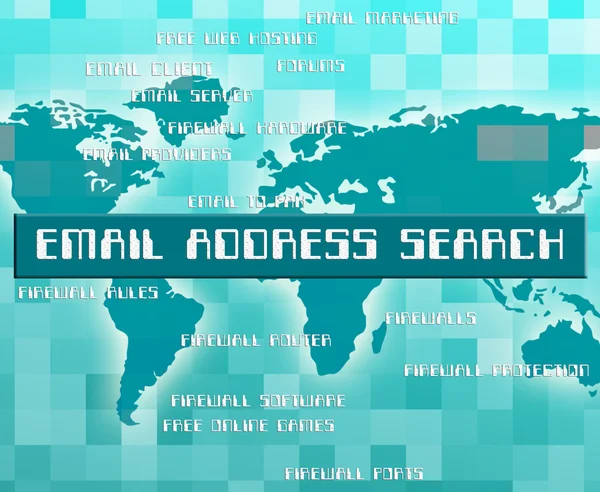 Email Address Search Indicates Gathering Data And Analyse
