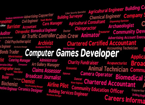 Computer Games Developer Represents Play Time And Communication