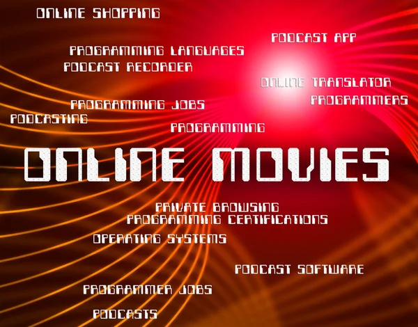 Online Movies Indicates World Wide Web And Film