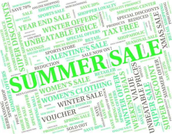 Summer Sale Means Hot Weather And Cheap