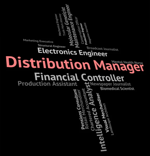 Distribution Manager Represents Supply Chain And Administrator