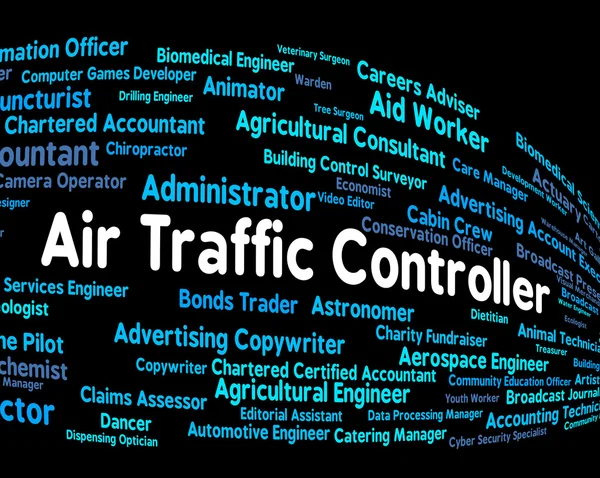 Air Traffic Controller Represents Employee Work And Text