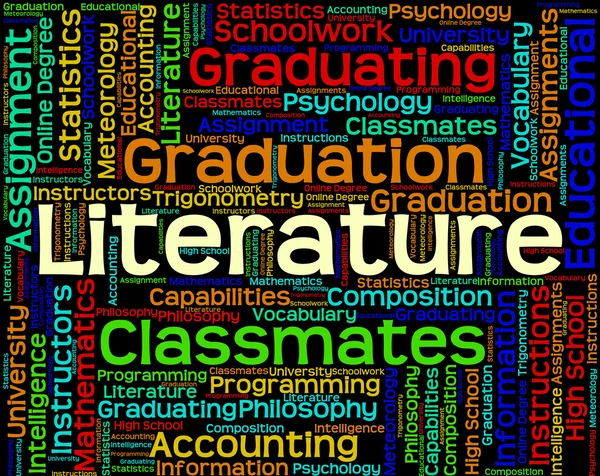 Literature Word Indicates Non Fiction And Words