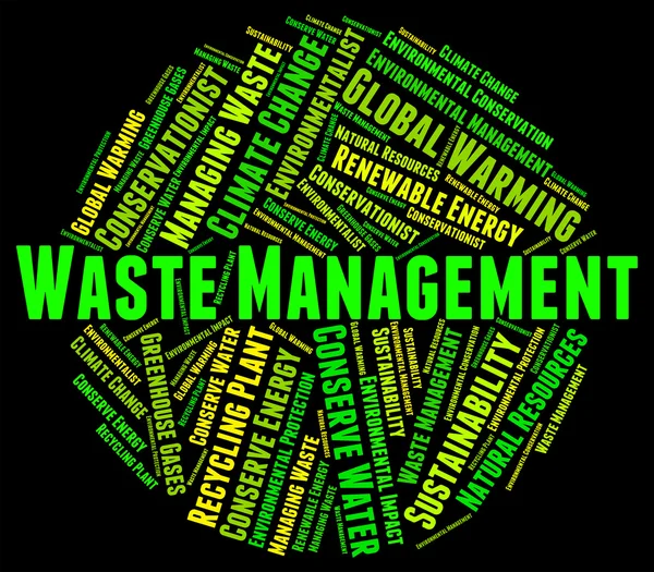 Waste Management Indicates Get Rid And Collection