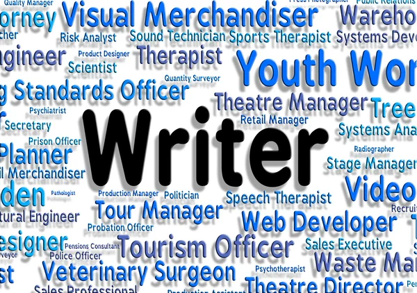 Writer Job Shows Text Career And Writers