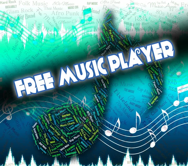 Free Music Player Indicates For Nothing And Complimentary