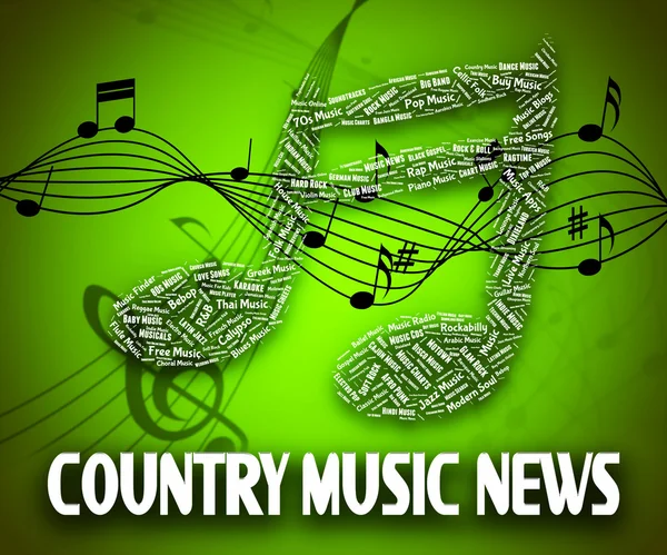 Country Music News Indicates Folk Song And Musical