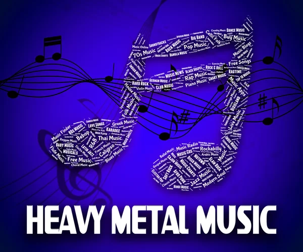 Heavy Metal Music Indicates Sound Tracks And Acoustic