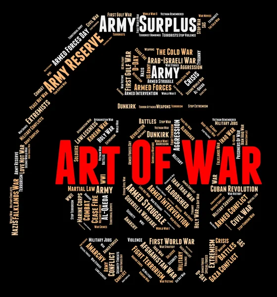 Art Of War Represents Military Action And Battles