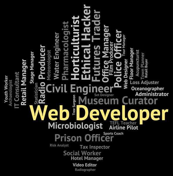 Web Developer Indicates Net Employment And Occupation