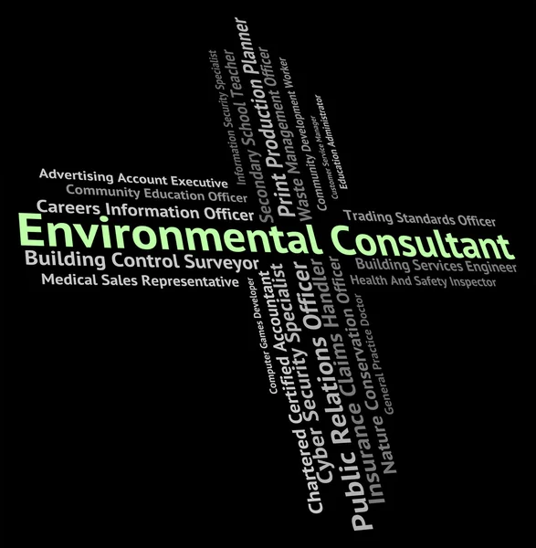 Environmental Consultant Indicates Work Authority And Environmen