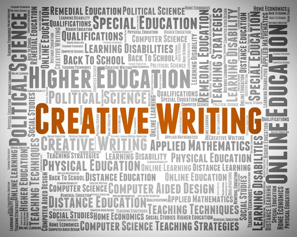 Creative Writing Shows Literary Work And Artistic