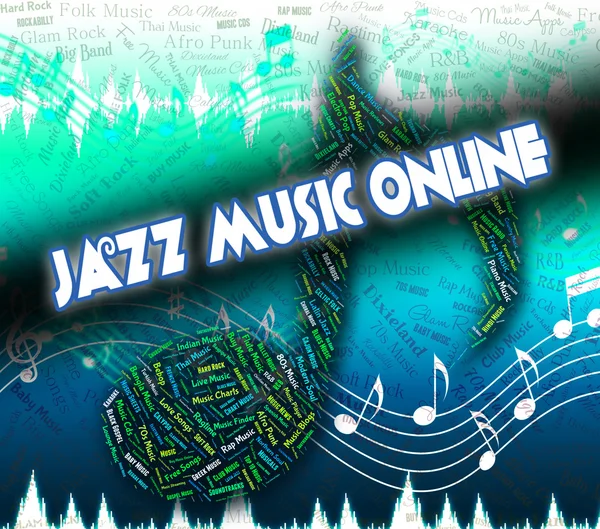 Jazz Music Online Shows World Wide Web And Band
