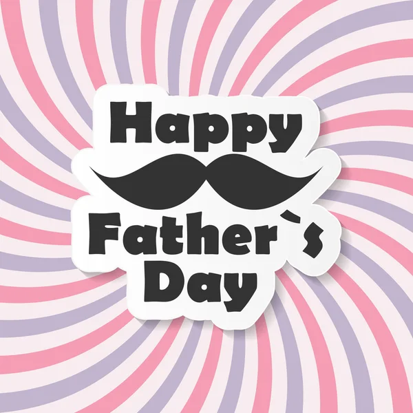 Happy Father Day Poster Card Vector Illustration