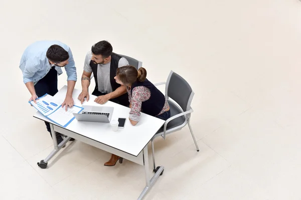 business people meeting around table