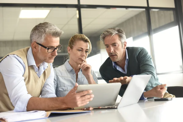 Business people  using tablet